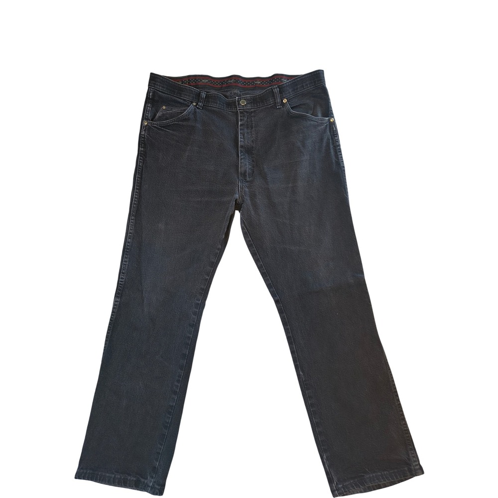 Wrangler Authentics Mens Comfort Fit Straight Leg Black Jeans Size 40x29